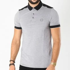 Top 10 🌟 Polo Manches Courtes 8NZF76-Z8M5Z Gris Chiné de Armani Exchange 😀