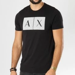Le moins cher ✔️ Tee 👚 Shirt 8NZTCK-Z8H4Z Noir de Armani Exchange 🛒
