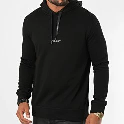 Acheter 👏 Sweat Capuche 8NZM94-ZJKRZ Noir de Armani Exchange ✔️
