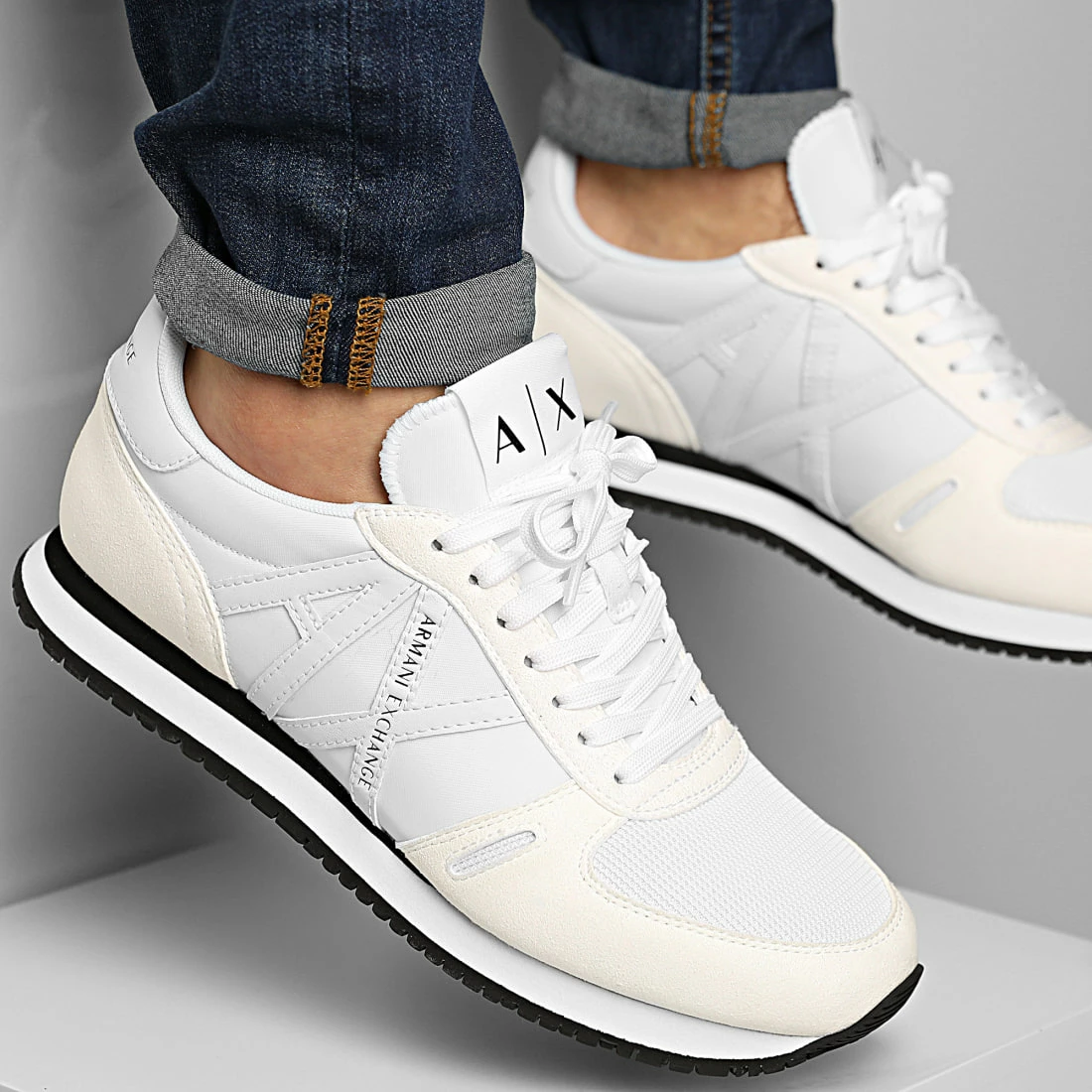 Les meilleures critiques de ❤️ Baskets XUX017 XCC68 Optical White de Armani Exchange ✔️