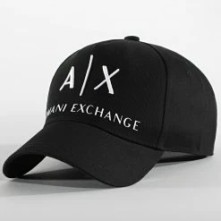 Bon marché 😀 Casquette 954039 Noir de Armani Exchange 🧨