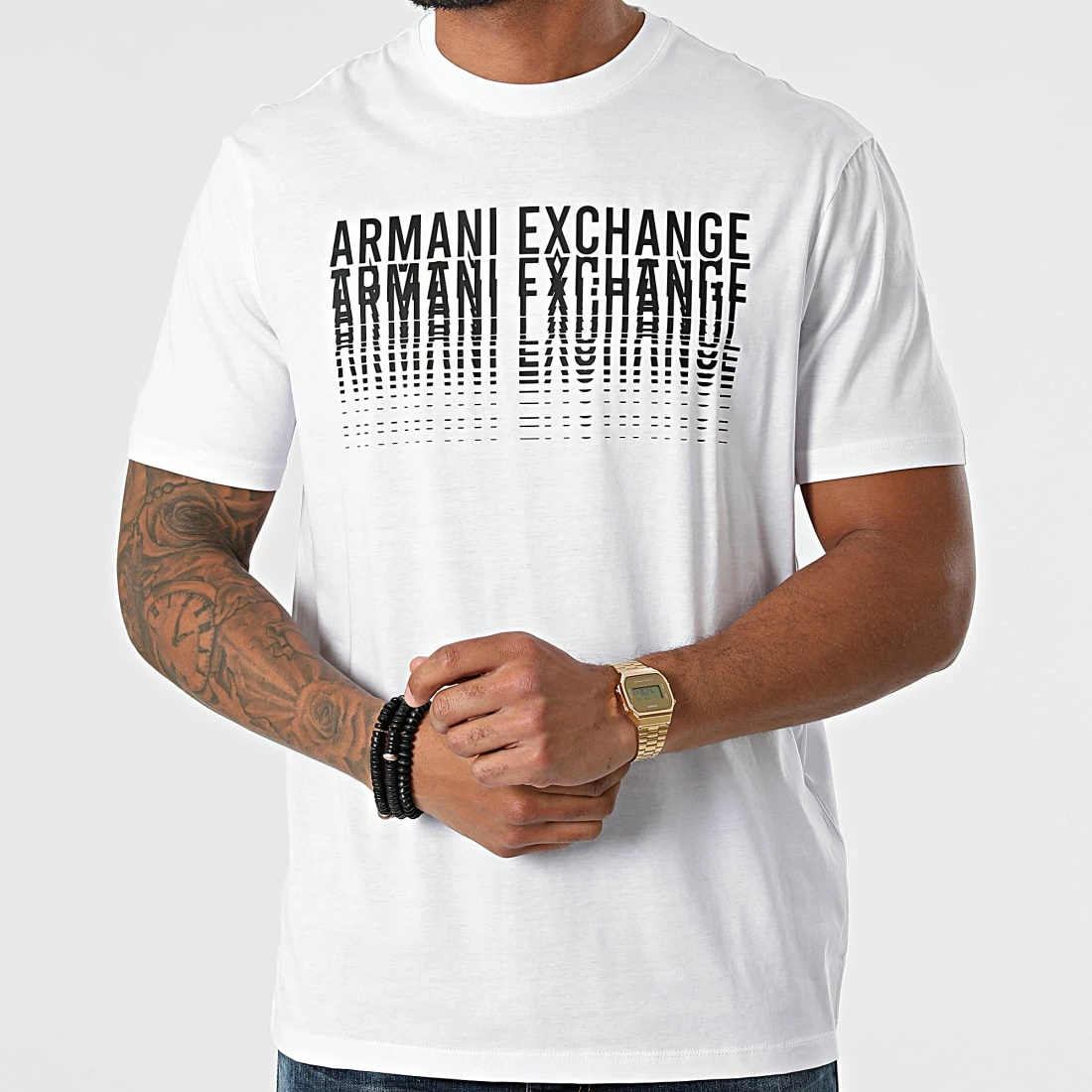 Acheter ❤️ Tee 👚 Shirt 6KZTGM-ZJ9AZ Blanc de Armani Exchange 🥰 – Image 3