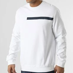 Budget 🌟 Sweat Crewneck 3LZMAL-ZJ8QZ Blanc de Armani Exchange 🔥