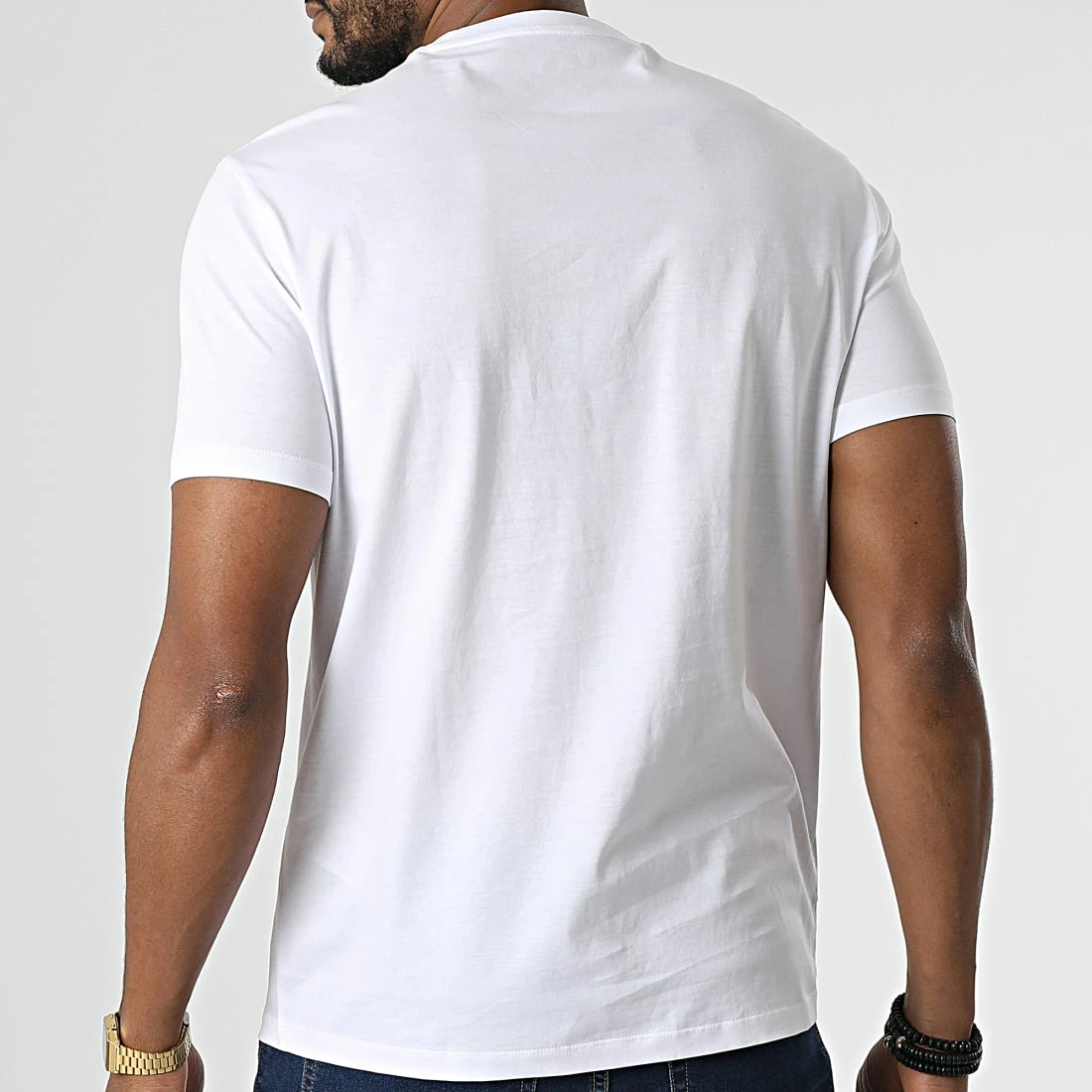 Vente flash 🌟 Tee 👚 Shirt 3LZTNB-ZJ9AZ Blanc Argenté de Armani Exchange 🎉 – Image 4