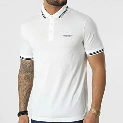 Coupon 💯 Polo Manches Courtes 3LZFLB-ZJ9AZ Blanc de Armani Exchange ⌛