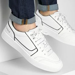 Meilleure vente 👏 Baskets XUX135 XV561 Off White de Armani Exchange ⌛