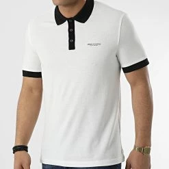 Acheter 👍 Polo Manches Courtes 3LZFLC Blanc de Armani Exchange 👏