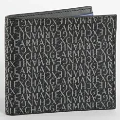 Le moins cher 🔔 Portefeuille 958097 Noir de Armani Exchange 🌟