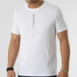 Grosses soldes 🧨 Tee 👚 Shirt 3LZTBN-ZJA5Z Blanc de Armani Exchange 👍