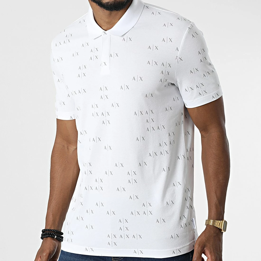 Sortie ❤️ Polo Manches Courtes 6LZFAE-ZJ9ZZ Blanc de Armani Exchange ❤️