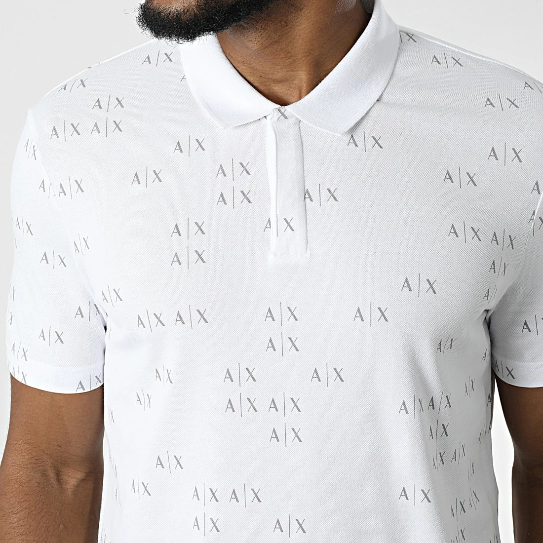 Sortie ❤️ Polo Manches Courtes 6LZFAE-ZJ9ZZ Blanc de Armani Exchange ❤️ – Image 2