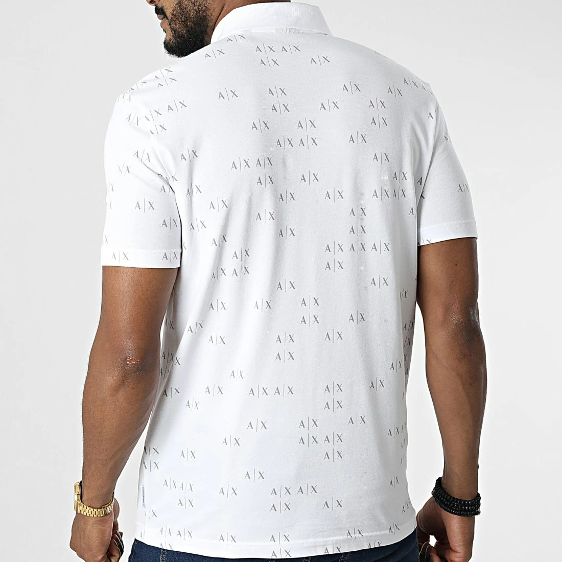 Sortie ❤️ Polo Manches Courtes 6LZFAE-ZJ9ZZ Blanc de Armani Exchange ❤️ – Image 4