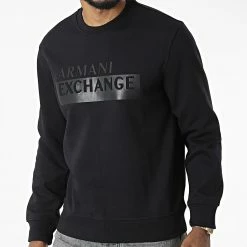Top 10 🎁 Sweat Crewneck 6LZMBE-ZJCAZ Noir de Armani Exchange 🔥