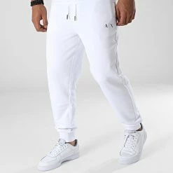 Top 10 🔥 Pantalon Jogging 6LZPAC-ZJBXZ Blanc de Armani Exchange 🌟