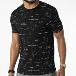 Les meilleures critiques de 👏 Tee 👚 Shirt 6LZTFE-ZJ8EZ Noir de Armani Exchange ✨