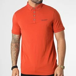 Meilleur prix 💯 Polo Manches Courtes 8NZF80-Z8H4Z Orange de Armani Exchange 🔥
