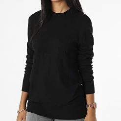 Grosses soldes 💯 Pull Femme 6LZM1D-ZMW8Z Noir de Armani Exchange ❤️