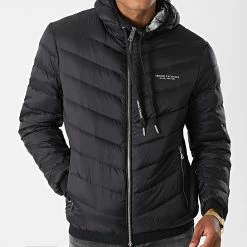 Sortie 🔔 Doudoune Capuche 8NZB53-ZNW3Z Noir de Armani Exchange 🌟