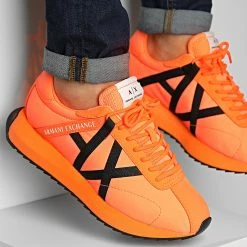 Meilleure affaire ⌛ Baskets XUX150 XV608 Orange Black de Armani Exchange 👍