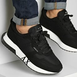 Acheter 🥰 Baskets 👟 Sneakers XUX151-XV609 Black de Armani Exchange ⭐